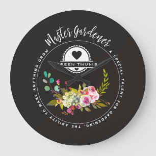 Relógio Grande Jardineiro mestre, presentes de jardinagem.