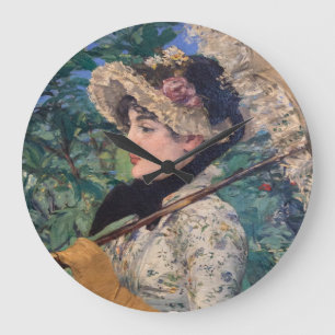 Relógio Grande Jeanne (Primavera) Por Édouard Manet