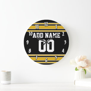 Relógio Grande Jérsei de equipe com nome e número feitos sob