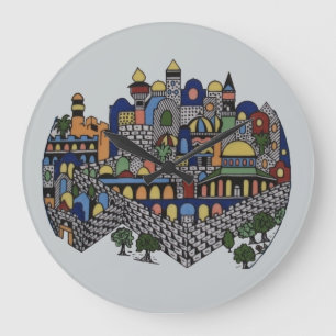 Relógio Grande Jerusalém Colorida