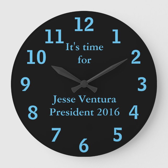 Relógio Grande Jesse Ventura Para O Presidente 2016 (Frente)