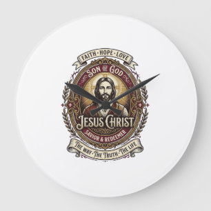 Relógio Grande Jesus Antiguidades Camiseta Gráfica de Relíquias A
