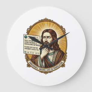 Relógio Grande Jesus Confuso Falha na Postagem de Tradução Automá