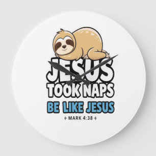 Relógio Grande Jesus Dormia, Preguiça Engraçada