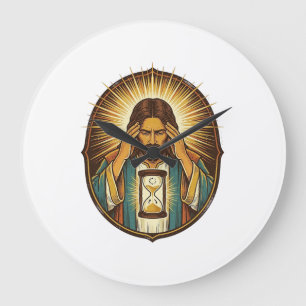 Relógio Grande Jesus Impaciente Carregando Ampulheta Internet Len