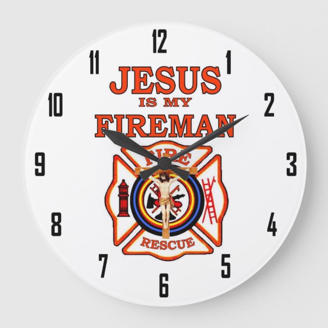 RELÓGIO GRANDE JESUS NO MEU FIREMAN (Frente)