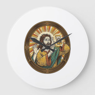 Relógio Grande Jesus Selfie Acidental com Câmera Frontal e Papada