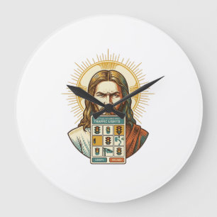 Relógio Grande Jesus Verificação de Captcha Sem Fim Semáforos
