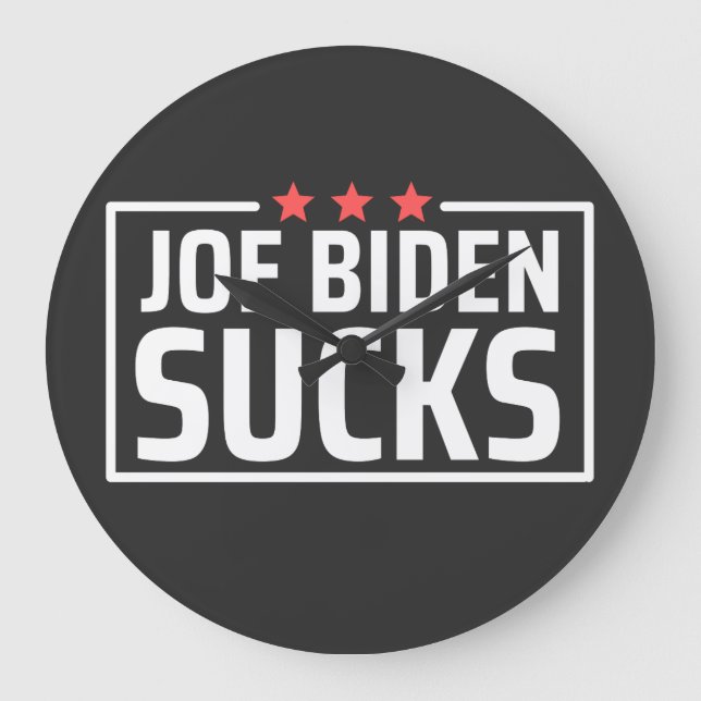 Relógio Grande joe Biden é um lixo (Frente)