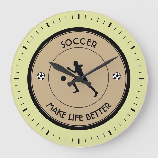 Relógio Grande Jogador de futebol (Frente)