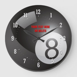 Relógio Grande Jogo de piscina   Melhor jogador