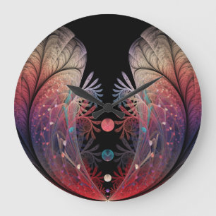 Relógio Grande Jonglage Abstrato Modern Fantasy Fractal Art