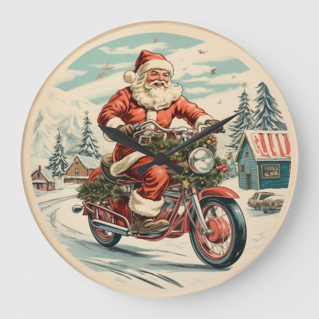 Relógio Grande Joyride dos papais noeis (Frente)