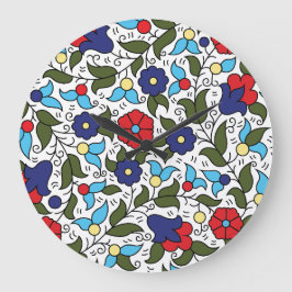 Relógio Grande Khalil Hebron Cerâmica do Oriente Médio Inspirada