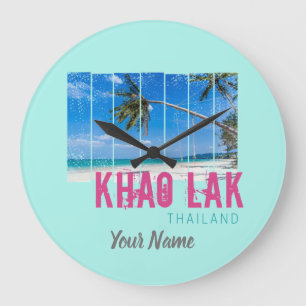 Relógio Grande Khao Lak Phang-Nga Tailândia Vintage Beach Souveni