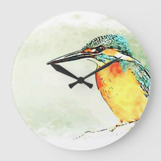 Relógio Grande Kingfisher Observando