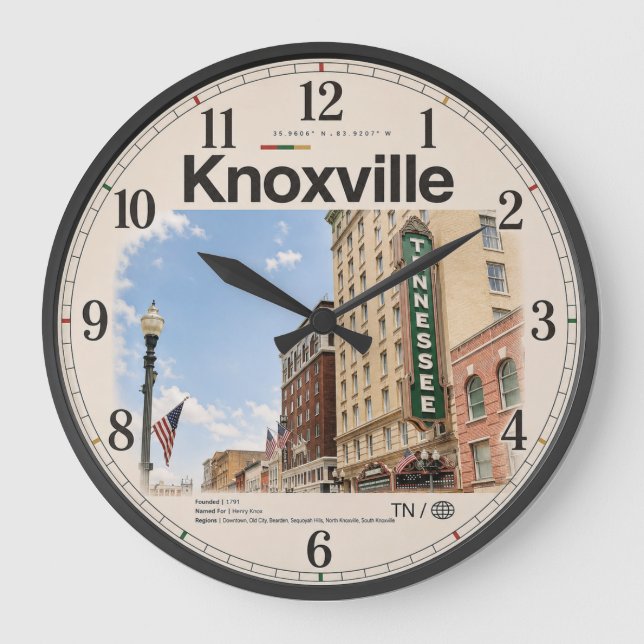 Relógio Grande Knoxville Tennessee (Frente)
