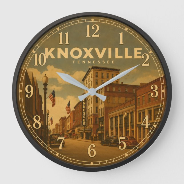Relógio Grande Knoxville Tennessee Downtown  (Frente)