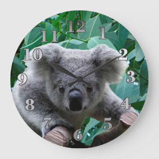 Relógio Grande Koala e eucalipto