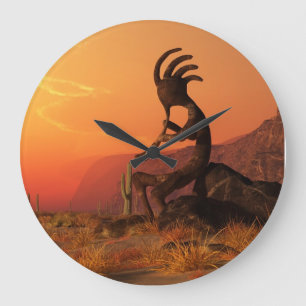 Relógio Grande Kokopelli Sunset