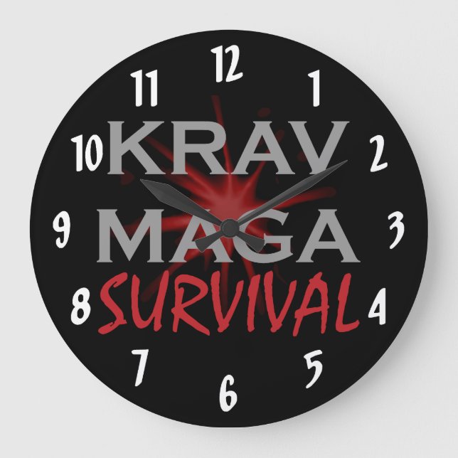 Relógio Grande Krav Maga (Frente)