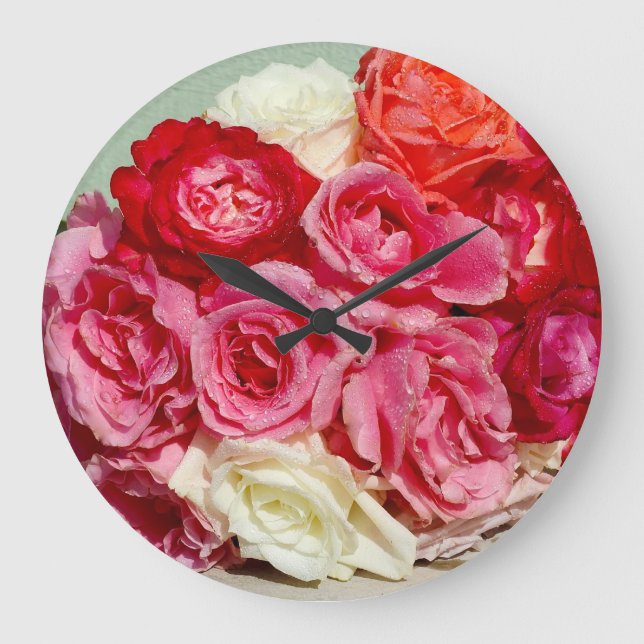Relógio Grande Kula Rosa Maui Wall Clock (Frente)