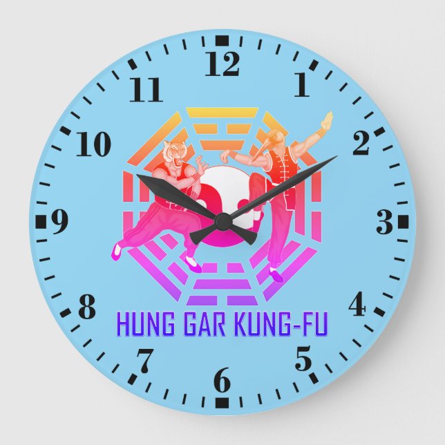 Relógio Grande Kung-Fu Hung Gar (Frente)