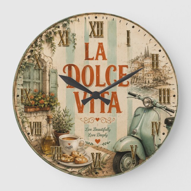Relógio Grande La Dolce Vita Italian (Frente)