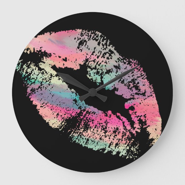 Relógio Grande Lábios na moda nº 14 (Frente)