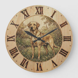 Relógio Grande Labrador Retriever - Wall Clock