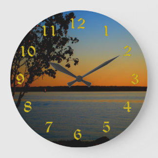 Relógio Grande Lago Murray Large Round Wall Clock