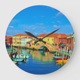 Relógio Grande Lagoa veneziana - MURANO - panorama