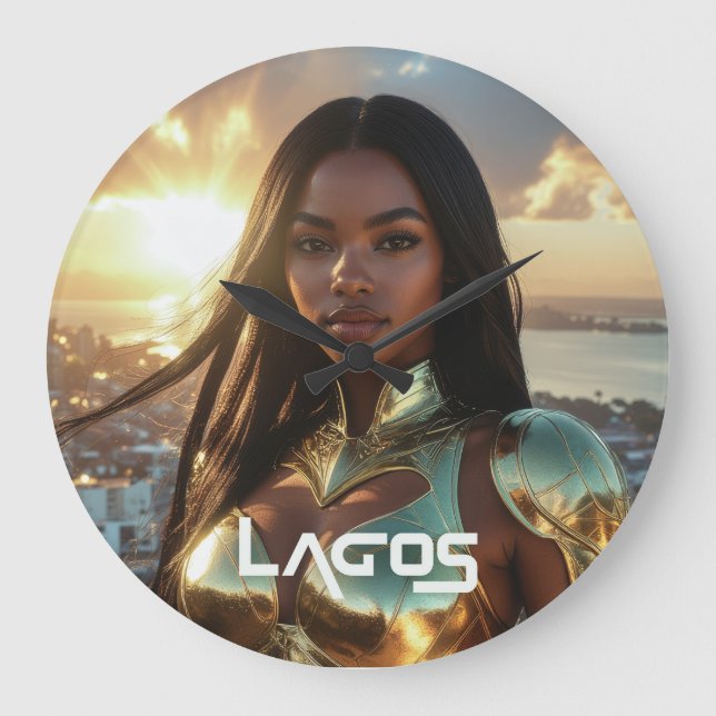 RELÓGIO GRANDE LAGOS - NIGERIA - SUPER-HERÓI (Frente)