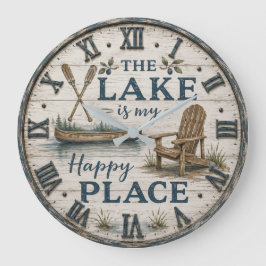 Relógio Grande Lake Is My Happy Place Canoe Cabin Lake House