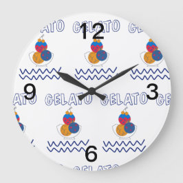 Relógio Grande lâmpada de sorvete gelato