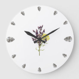 Relógio Grande Lavanda