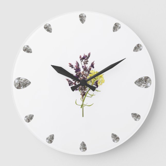Relógio Grande Lavanda (Frente)