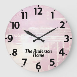 Relógio Grande Lavanda pálida