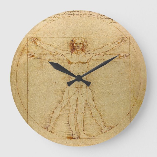 Relógio Grande Leonardo da Vinci , Vitruvian Man (Frente)