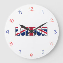 Letreiro de Londres com a Union Jack