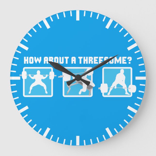 Relógio Grande "Levantamento de potência" - Quadrado, Banco, Elev (Frente)