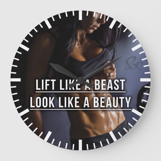 Relógio Grande Levante Como Uma Besta, Pareça Uma Bela - Espetácu (Frente)