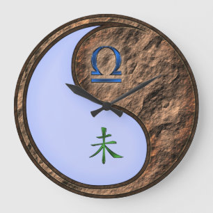 Relógio Grande Libra & Cabra Terra