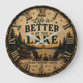 Relógio Grande Life Is Better at the Lake House