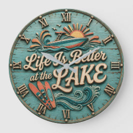 Relógio Grande Life Is Better at the Lake Speedboat Lake House