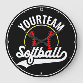 Relógio Grande Liga Personalizada do ADD do Jogador do Softball T