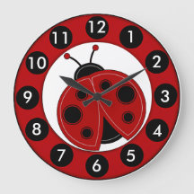 "Lil Ladybug" ACRYLIC WALL CLOCK