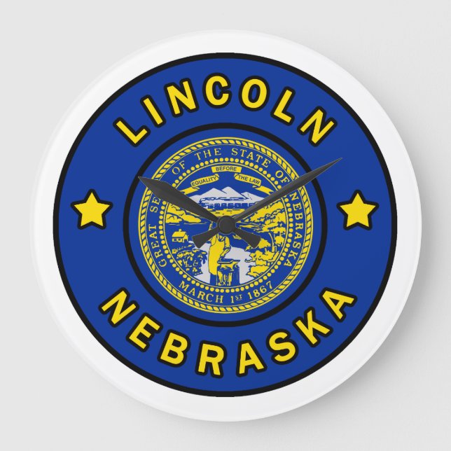 Relógio Grande Lincoln Nebraska (Frente)