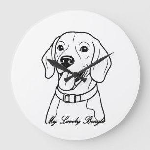 Relógio Grande Lindo Beagle