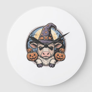 Relógio Grande Lindo chapéu de bruxa de bezerro de Halloween Grav